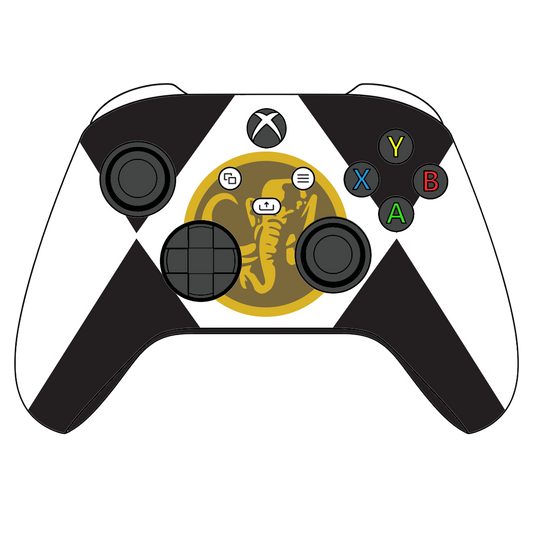 Custom Airbrushed Controller Microsoft Xbox Series X - Xbox One S - Power Rangers Morphin Time Black