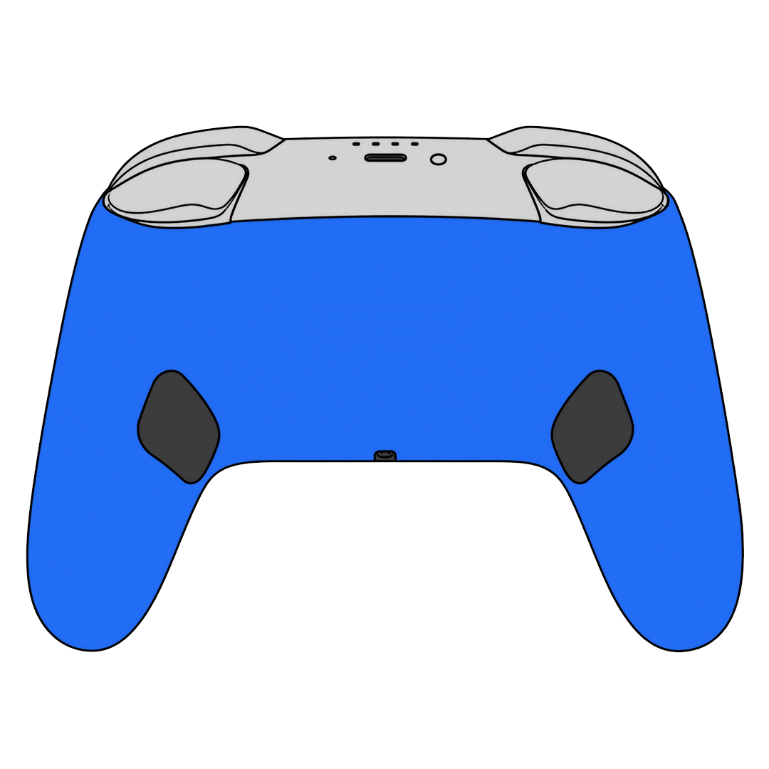 Custom Airbrush Painted Controller Nintendo Switch 2 Two - Power Rangers Morphin Time Blue