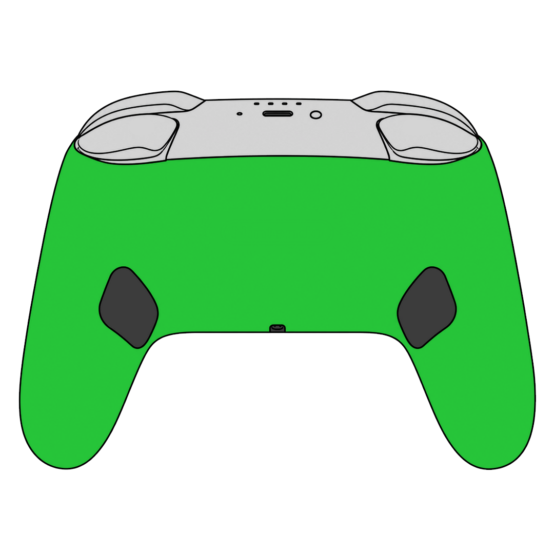 Custom Airbrush Painted Controller Nintendo Switch 2 Two - Power Rangers Morphin Time Green