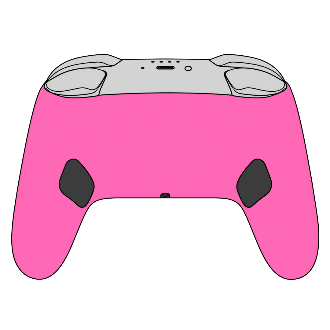 Custom Airbrush Painted Controller Nintendo Switch 2 Two - Power Rangers Morphin Time Pink