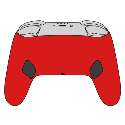 Custom Airbrush Painted Controller Nintendo Switch 2 Two - Power Rangers Morphin Time Red