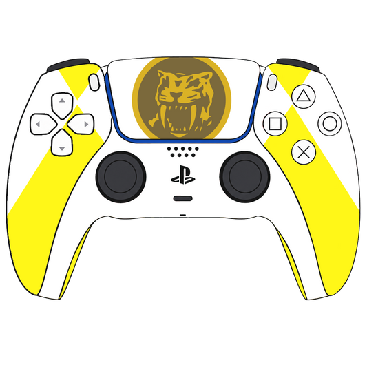 Custom Controller Sony Playstation 5 PS5 - Power Rangers Morphin Time Yellow