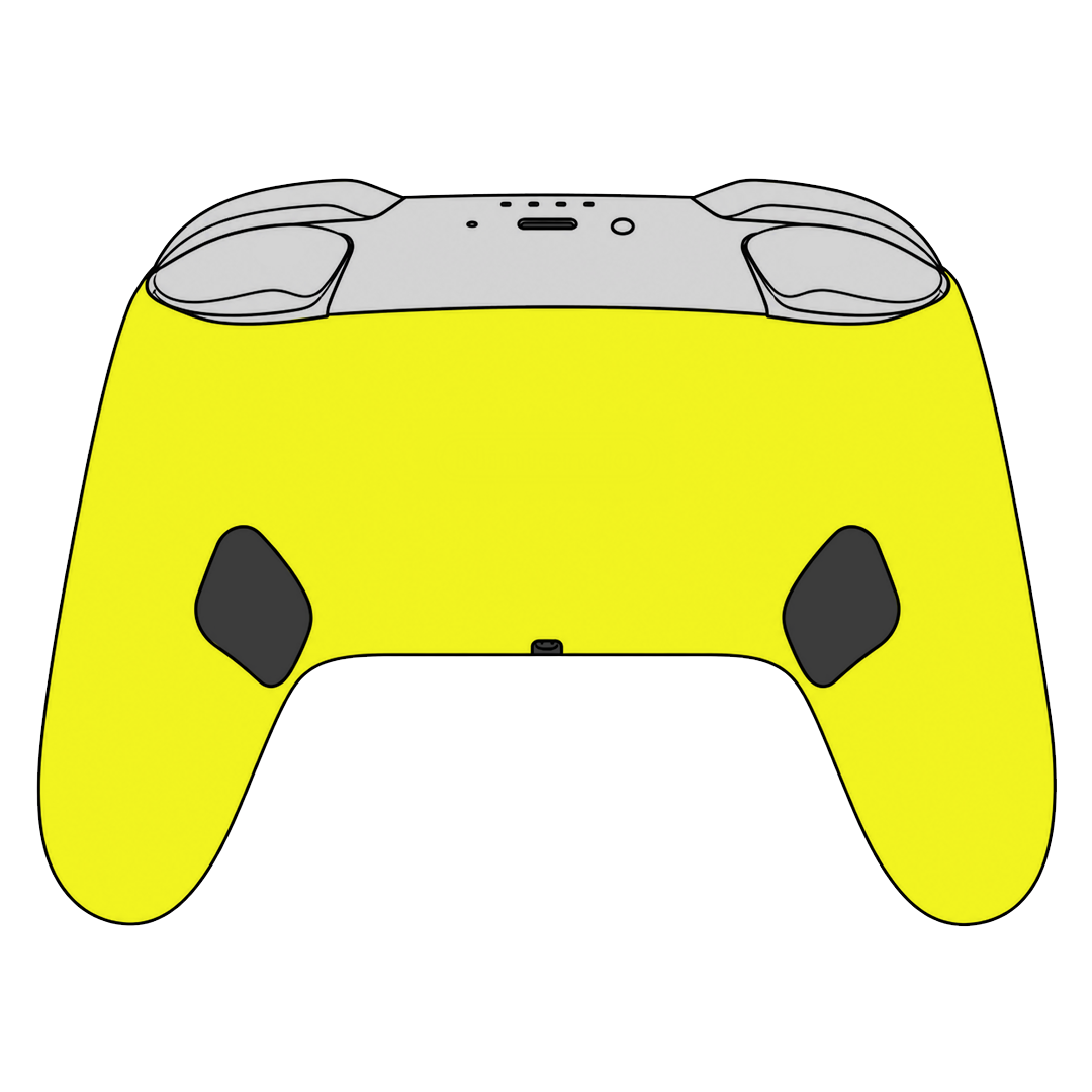 Custom Airbrush Painted Controller Nintendo Switch 2 Two - Power Rangers Morphin Time Yellow