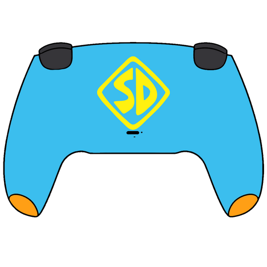 Custom Airbrush Painted Controller Sony PlayStation 5 PS5 - Scooby Snack The Gang Mystery Machine Van ScoobyDoo Shaggy Fred Velma Daphne