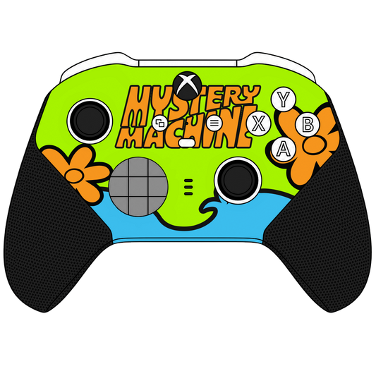 Custom Airbrush Controller Microsoft Xbox Series X - Xbox One S - Elite - Scooby Snack The Gang Mystery Machine Van ScoobyDoo Shaggy Fred Velma Daphne