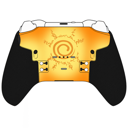 Custom Airbrush Controller Microsoft Xbox Series X - Xbox One S - Elite - Anime Naruto Nine Tails Sage Form Orange and Black 