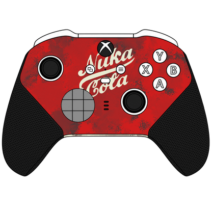 Custom Controller Microsoft Xbox One Series 2 Elite - Nuka Cola Fallout Soda Post Apocalypse Red Cream Retro Vintage