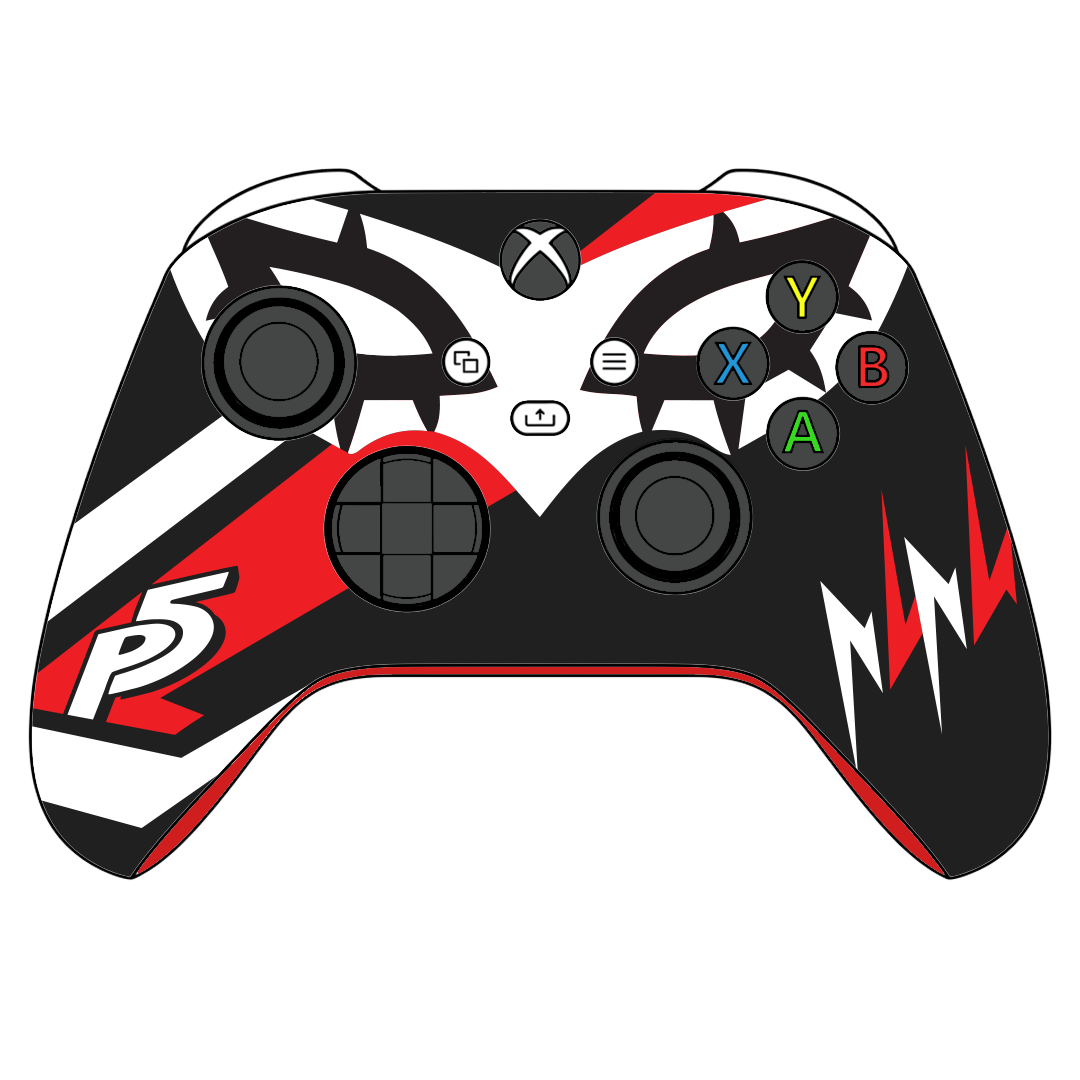 Custom Controller Microsoft Xbox Series X - Xbox One S - Persona Joker RPG Video Game Anime