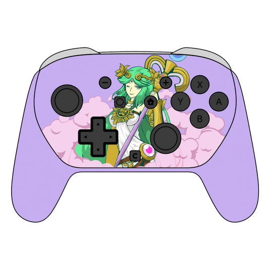Custom Airbrush Painted Controller Nintendo Switch 2 Two - SSBU Smash Bros Anime Angle Queen Kid Icarus 