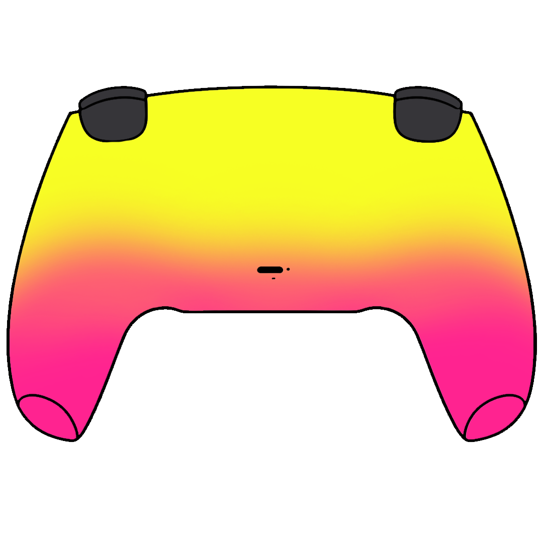 Custom Airbrushed Controller Sony Playstation 5 PS5 - Pineapple Express Summer Time Ombre Fade Fruit