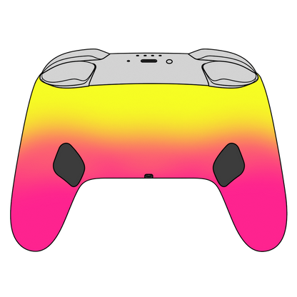 Custom Airbrush Painted Controller Nintendo Switch 2 Two - Pineapple Express Summer Time Ombre Fade Fruit
