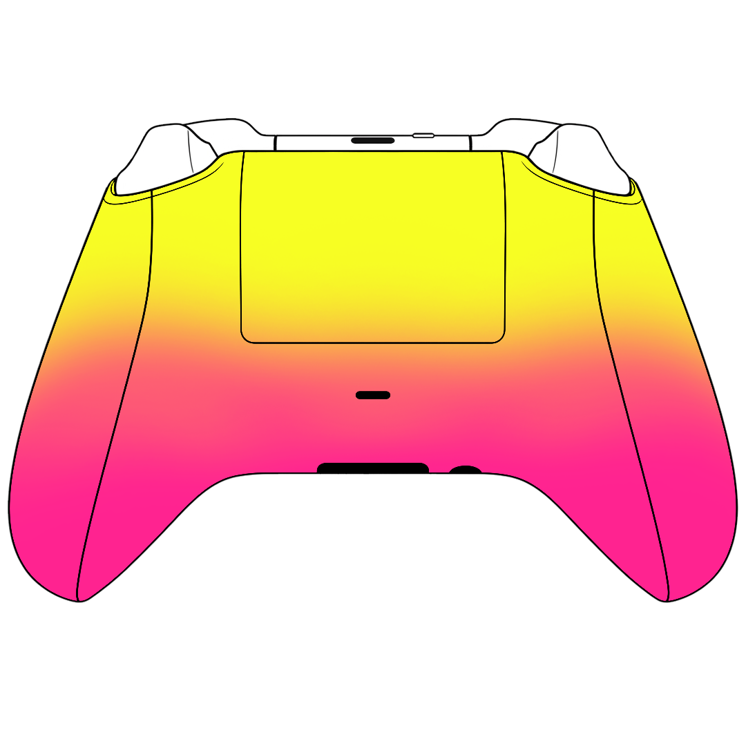 Custom Airbrush Controller Microsoft Xbox Series X - Xbox One S - Pineapple Express Summer Time Ombre Fade Fruit