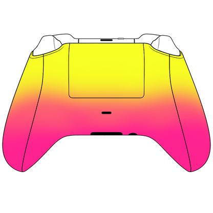 Custom Airbrush Controller Microsoft Xbox Series X - Xbox One S - Pineapple Express Summer Time Ombre Fade Fruit