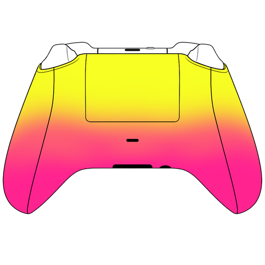 Custom Airbrush Controller Microsoft Xbox Series X - Xbox One S - Pineapple Express Summer Time Ombre Fade Fruit