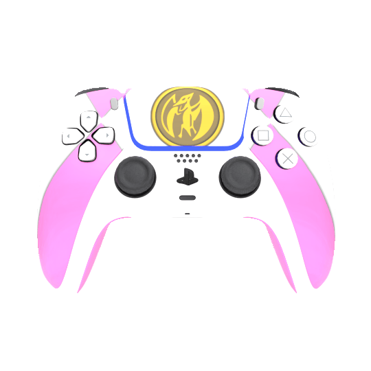 Custom Controller Sony Playstation 5 PS5 - Power Rangers Morphin time Pink