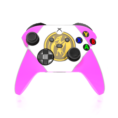 Custom Airbrushed Controller Microsoft Xbox Series X - Xbox One S - Power Rangers Morphin Time Pink