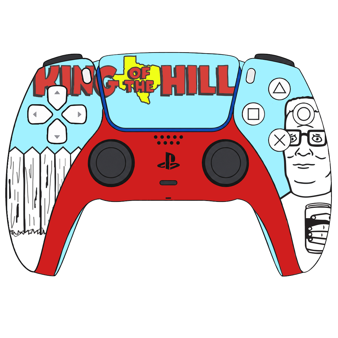 Custom Airbrush Painted Sony PlayStation 5 PS5 - King Hill Hank Bobby Propane