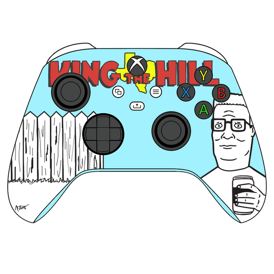 Custom Airbrush Controller Microsoft Xbox Series X - Xbox One S - King Hill Hank Bobby 