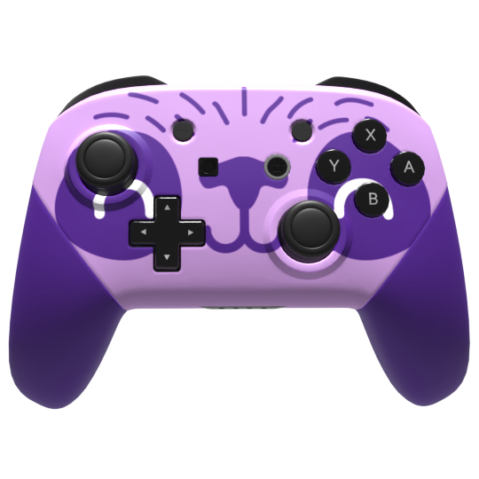 Purple Controoler Pro Purple Panda – Nintendo Switch Pro – Custom Controller – Controller Chaos