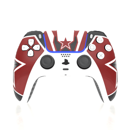 Custom Controller Sony Playstation 5 PS5 - Super Hero Red Guardian Marvel