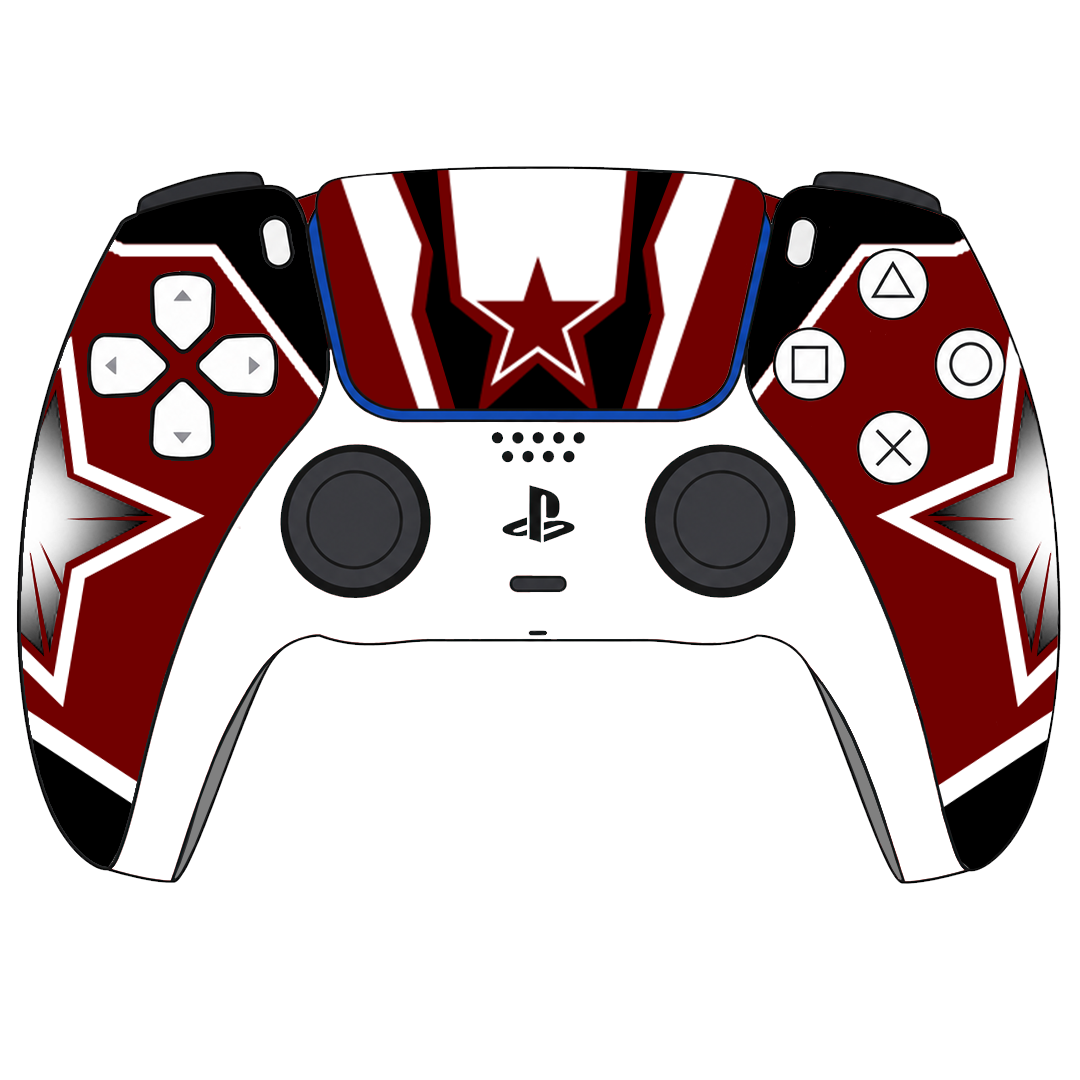 Custom Controller Sony Playstation 5 PS5 - Super Hero Red Guardian Marvel
