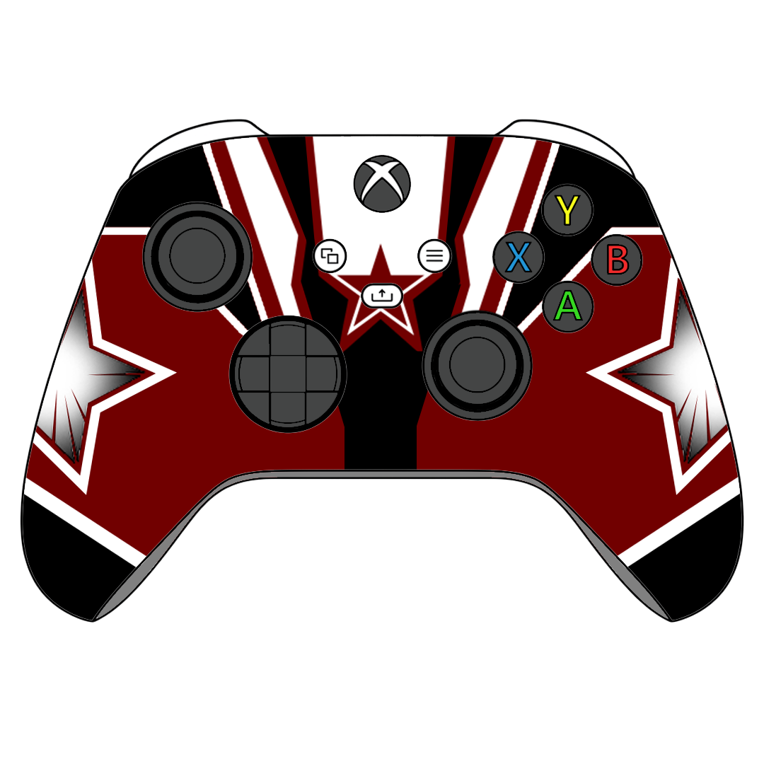 Custom Airbrushed Controller Microsoft Xbox Series X - Xbox One S - Super Hero Red Guardian Marvel Thunderbolts