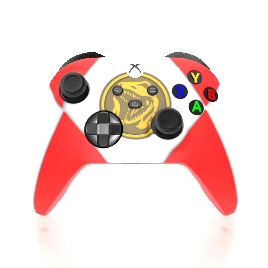 Custom Airbrushed Controller Microsoft Xbox Series X - Xbox One S - Power Rangers Morphin Time Red