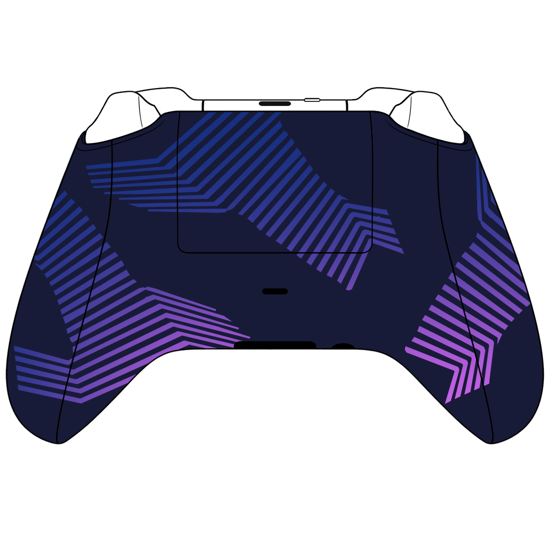 Custom Controller Microsoft Xbox Series X - Xbox One S - Retrowave Tropical Sunset Retro