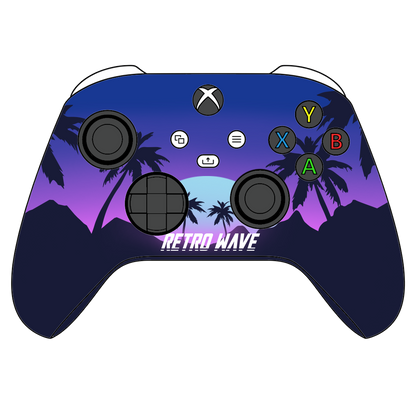 Custom Controller Microsoft Xbox Series X - Xbox One S - Retrowave Tropical Sunset Retro
