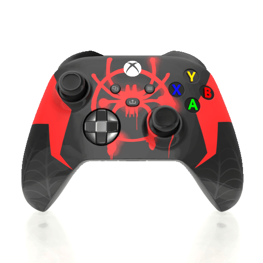Custom Airbrush Controller Microsoft Xbox Series X - Xbox One S - Spider Morales Spiderverse