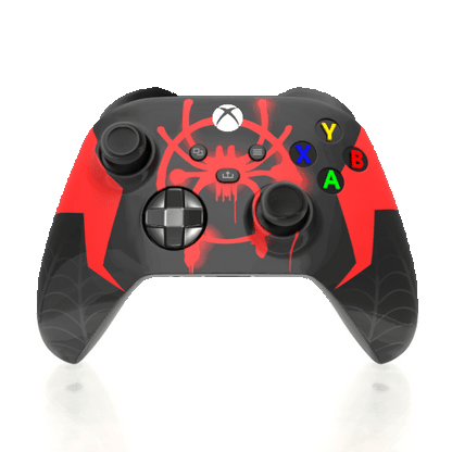 Custom Airbrush Controller Microsoft Xbox Series X - Xbox One S - Spider Morales Spiderverse
