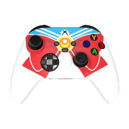 Custom Airbrush Controller Microsoft Xbox Series X - Xbox One S - Sailor Moon Anime Girl Ribbon Japanese