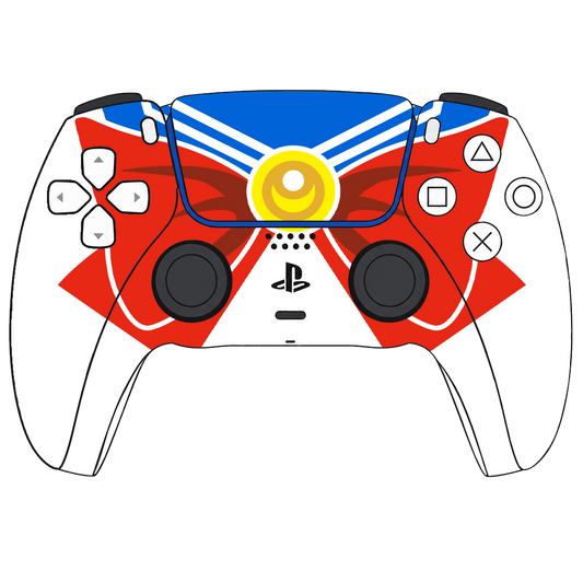 Custom Airbrush Controller Sony Playstation 5 PS5 - Sailor Moon Anime Girl Ribbon Japanese