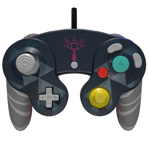 Custom Controller Nintendo Gamecube - Sheik Legend of Zelda SSBU Super Smash Bros. Ultimate Brawl Melee