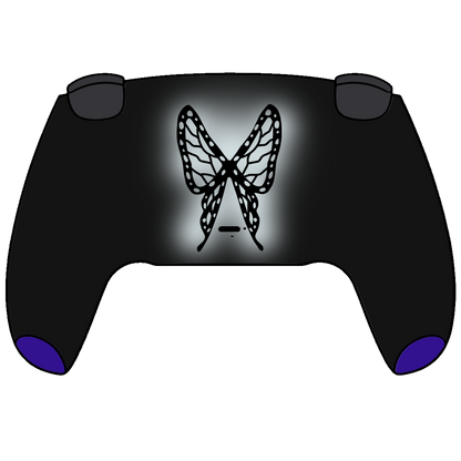 Custom Airbrush Painted Controller Sony PlayStation 5 PS5 - Demon Slayer Shinobu Butterfly Anime