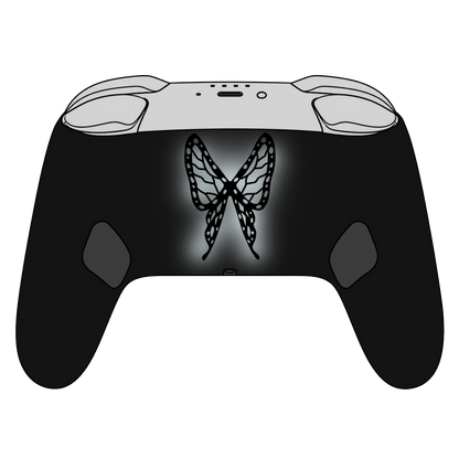 Custom Airbrush Painted Controller Nintendo Switch 2 Two - Demon Slayer Shinobu Butterfly Anime