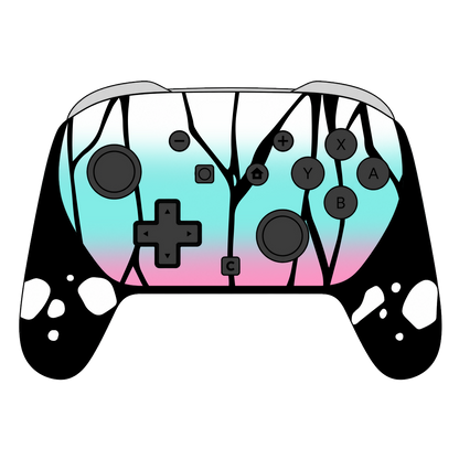 Custom Airbrush Painted Controller Nintendo Switch 2 Two - Demon Slayer Shinobu Butterfly Anime