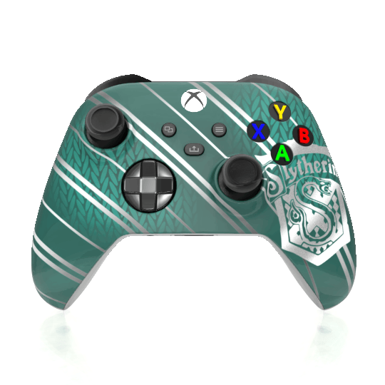 Custom Controller Microsoft Xbox Series X - Xbox One S - Harry Potter House Slytherin