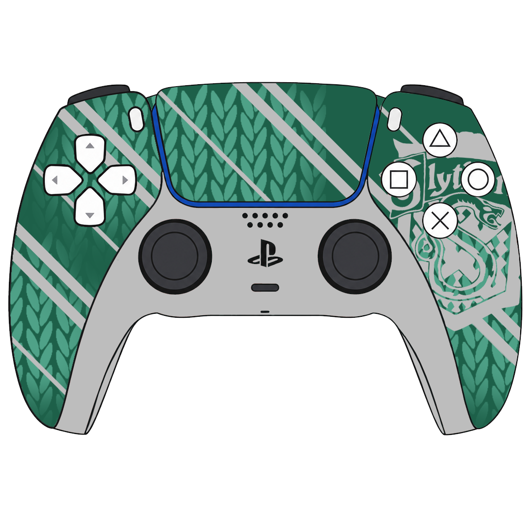 Custom Controller Sony Playstation 5 PS5 - Harry Potter House Slytherin