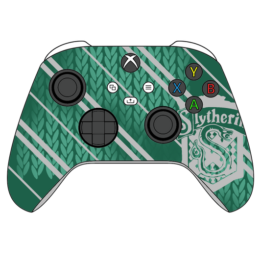 Custom Controller Microsoft Xbox Series X - Xbox One S - Harry Potter House Slytherin