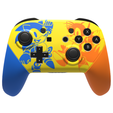 Custom Controller Nintendo Switch Pro - Sonic Mania Tails Sega Hedgehog You're Too Slow