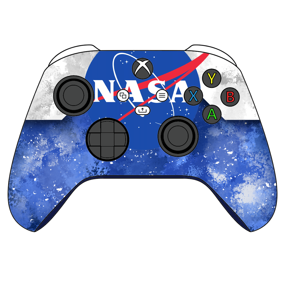 Custom Controller Microsoft Xbox Series X - Xbox One S - NASA Space Agency Classic Stars Planets Solar System Constellation 