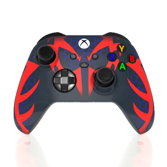 Custom Airbrush Controller Microsoft Xbox Series X - Xbox One S - Super Hero Spidernan 2099 Marvel