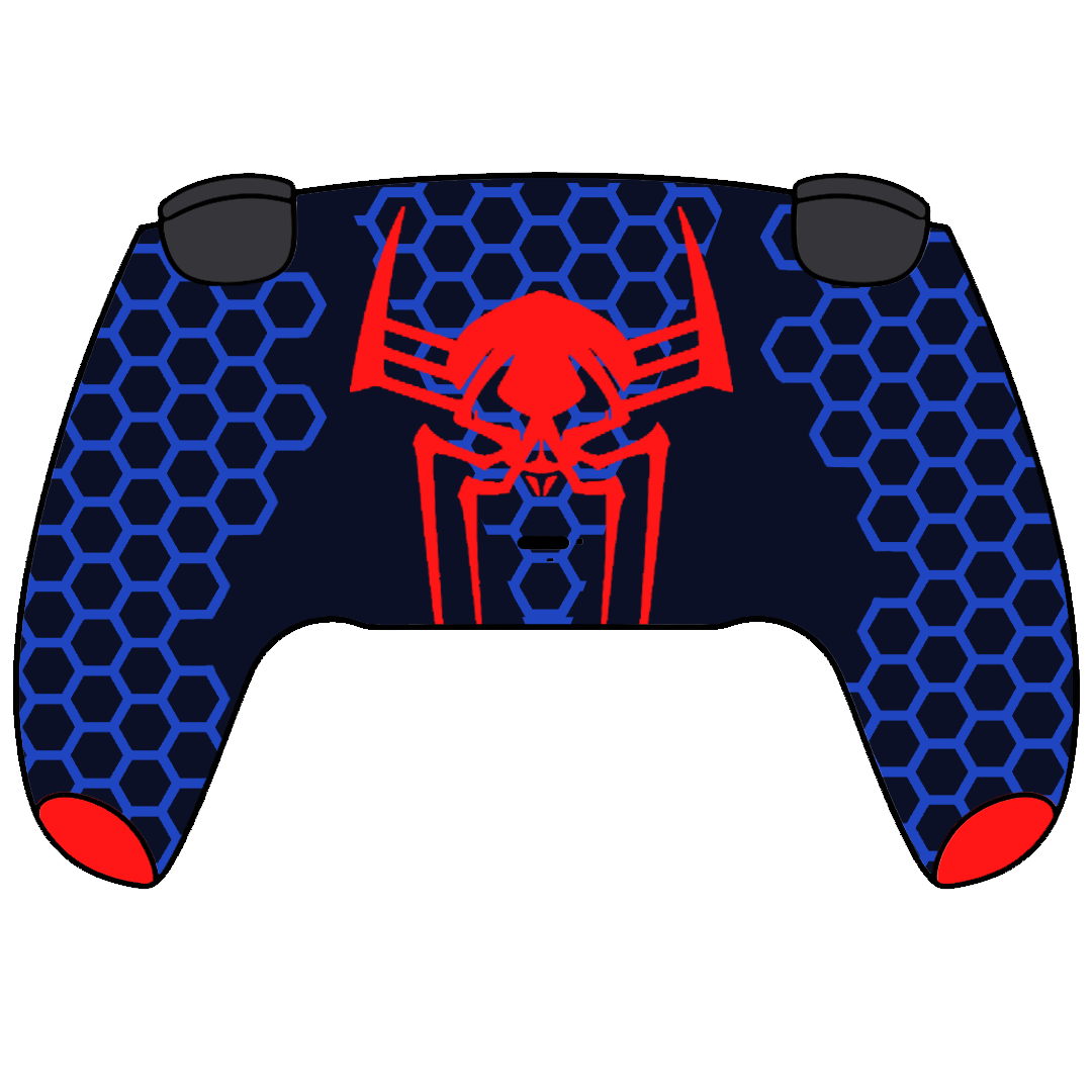 Custom Airbrush Controller Sony Playstation 5 PS5 - Super Hero Spiderman 2099 Marvel