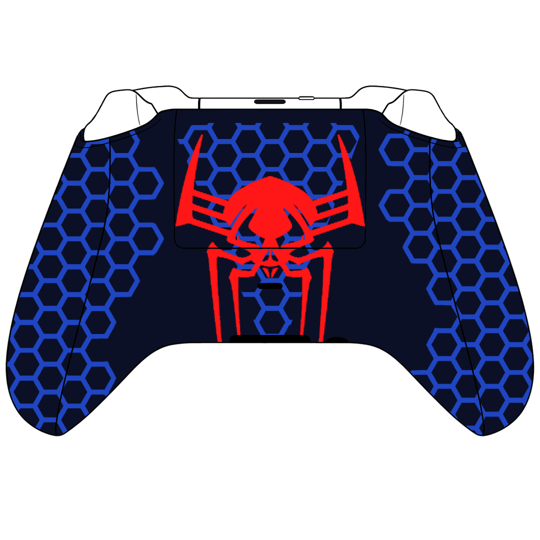 Custom Airbrush Controller Microsoft Xbox Series X - Xbox One S - Super Hero Spidernan 2099 Marvel