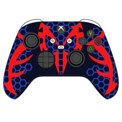 Custom Airbrush Controller Microsoft Xbox Series X - Xbox One S - Super Hero Spidernan 2099 Marvel