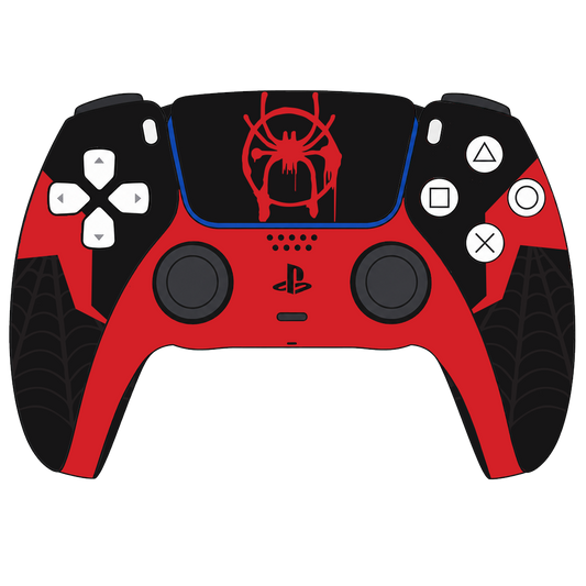 Custom Airbrush Controller Sony Playstation 5 PS5 - Spider Morales Spiderverse