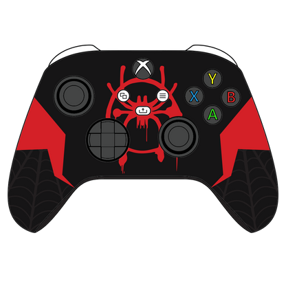 Custom Airbrush Controller Microsoft Xbox Series X - Xbox One S - Spider Morales Spiderverse