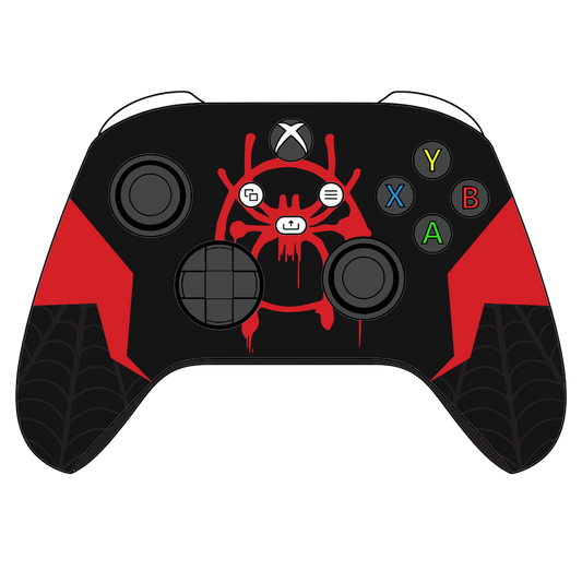 Custom Airbrush Controller Microsoft Xbox Series X - Xbox One S - Spider Morales Spiderverse