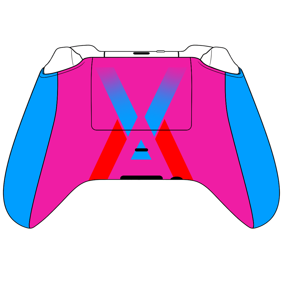 Custom Airbrush Controller Microsoft Xbox Series X - Xbox One S - Stardust David bowie Lightning Bolt